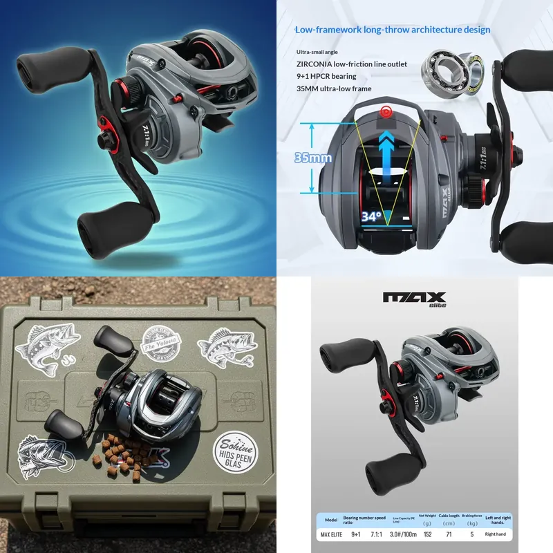 Mulinello da Pesca ZGLY Abu Ga - Baitcasting Reel recensione e prezzo