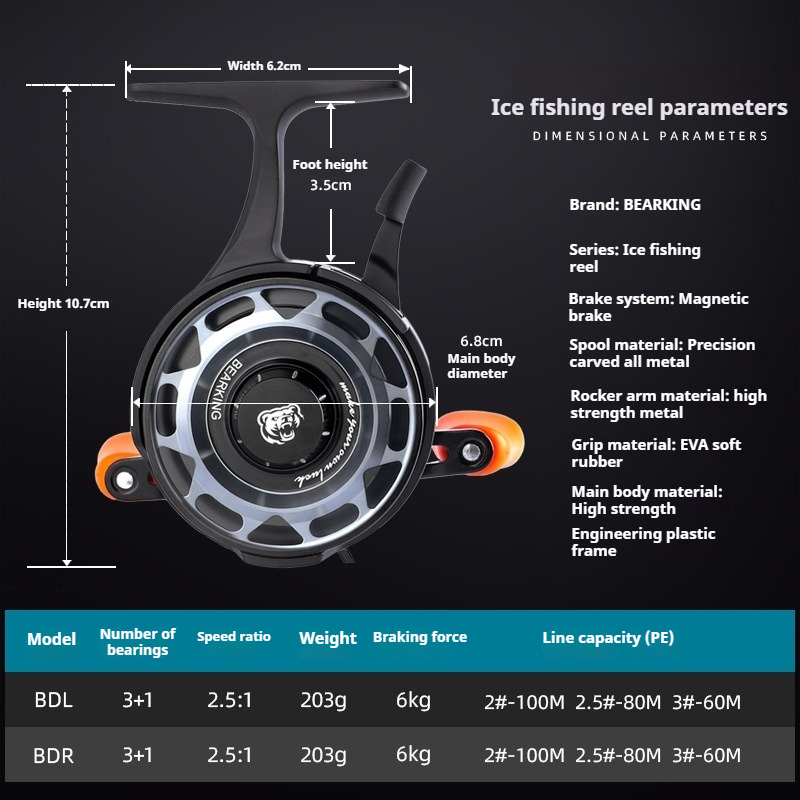 Mulinello da pesca sul ghiacci - Ice Fishing Reel recensione e prezzo